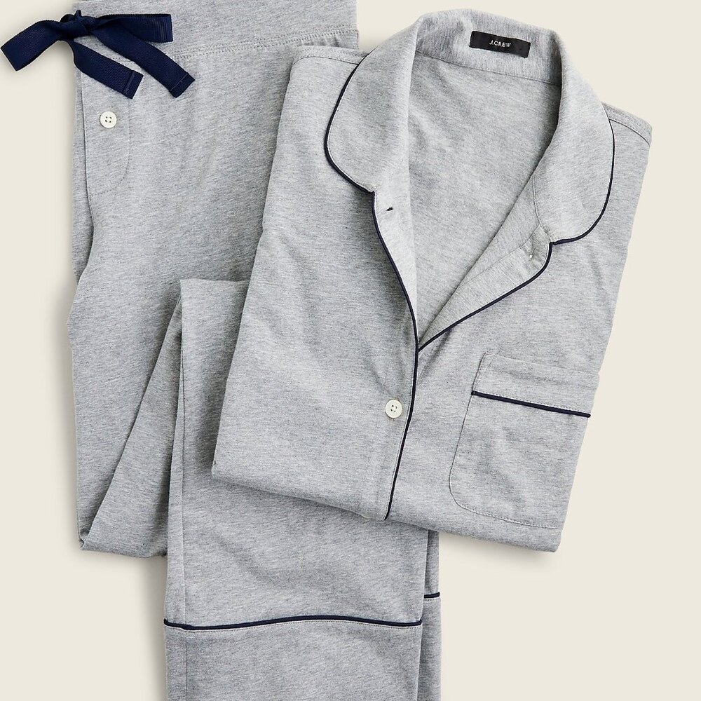 J. Crew Gray Cotton Pajama Set *XS*